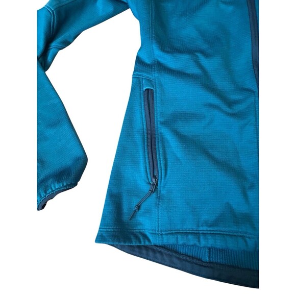 Under Armour Women's Small Fitted Blue Full Zip Lightweight Hooded Jacket - Picture 4 of 8